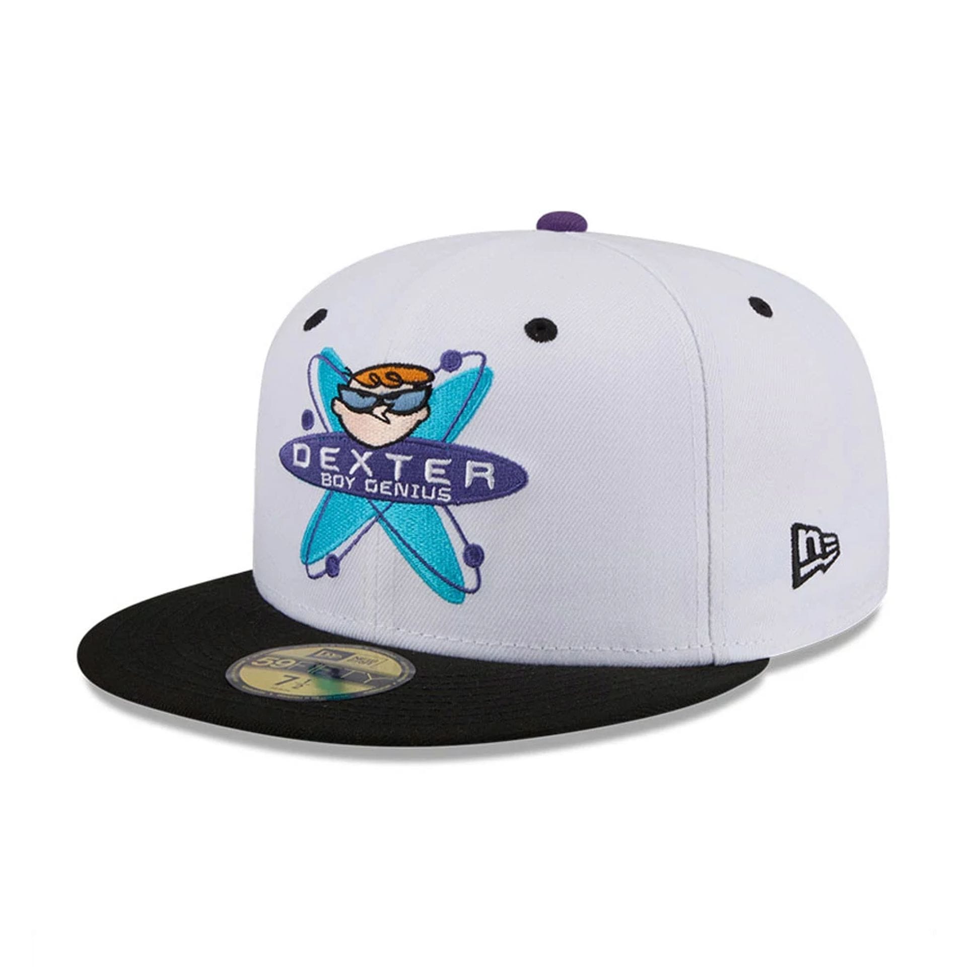 Dexter's Laboratory Genius At Work White 59FIFTY Fitted Cap-kentox - Image 4