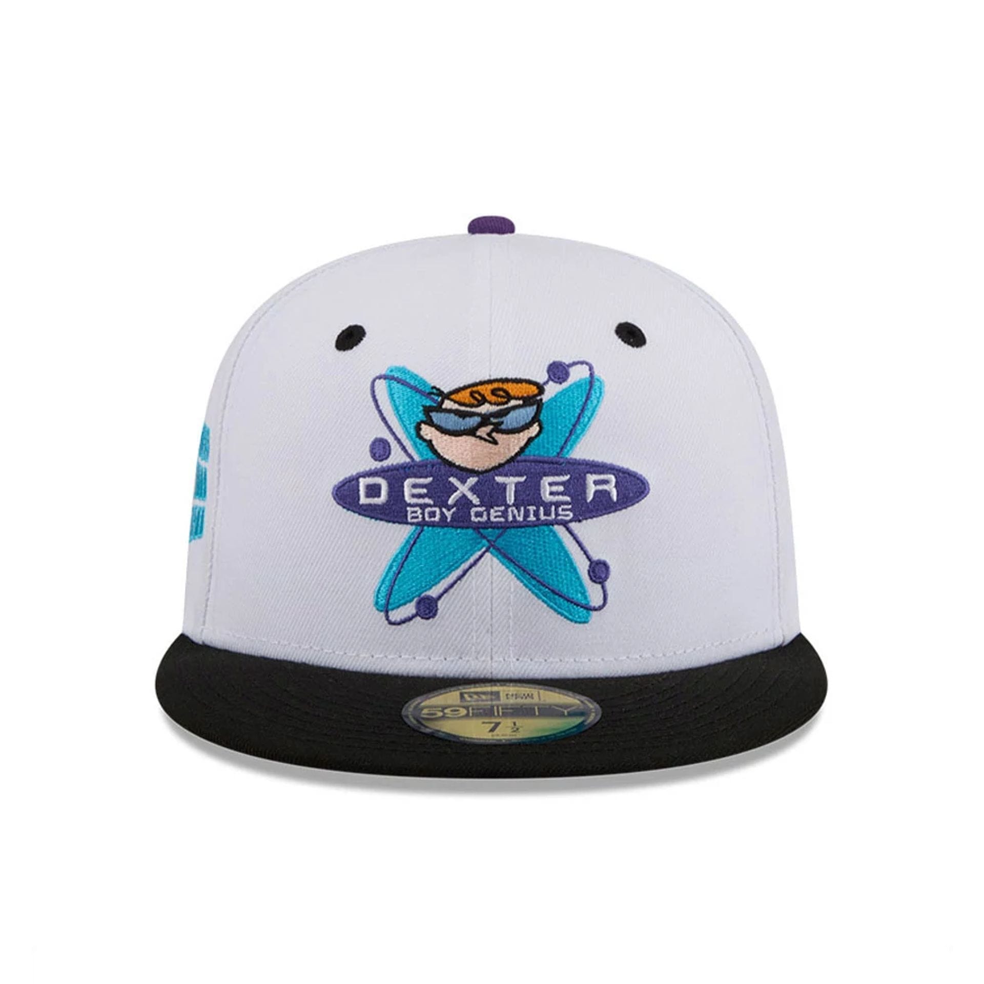 Dexter's Laboratory Genius At Work White 59FIFTY Fitted Cap-kentox - Image 3