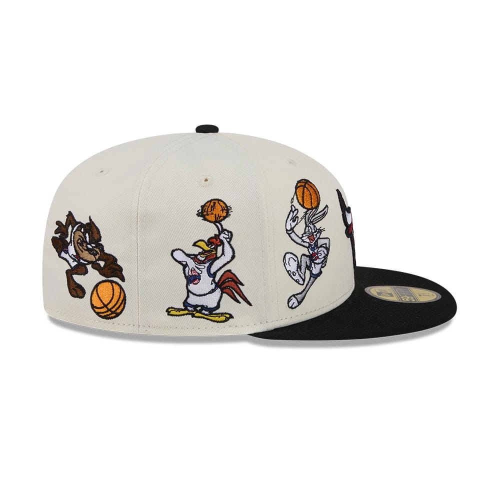 Chicago Bulls Space Jam Tune Squad White 59FIFTY Fitted Cap-kentox - Image 2
