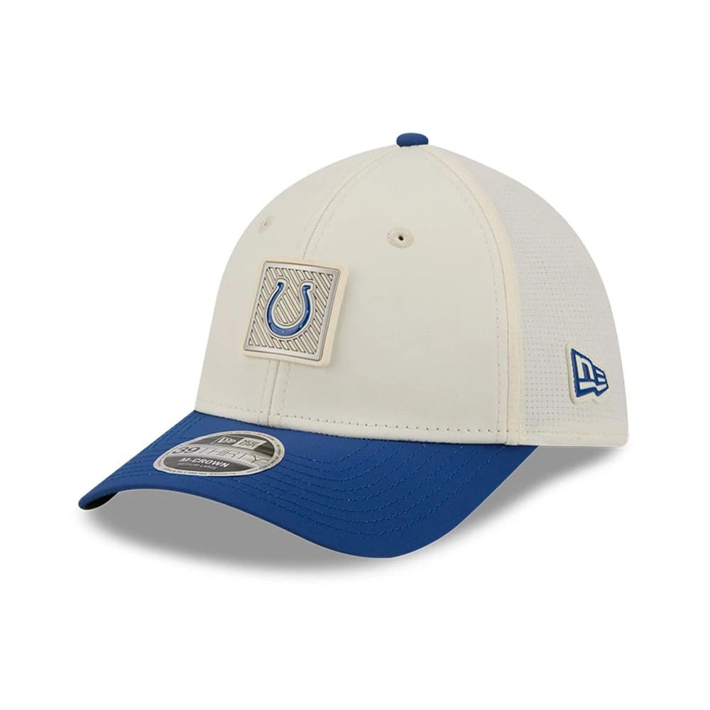 Indianapolis Colts NFL Training 2026 White 39THIRTY M-Crown Stretch Fit Cap-kentox - Image 3