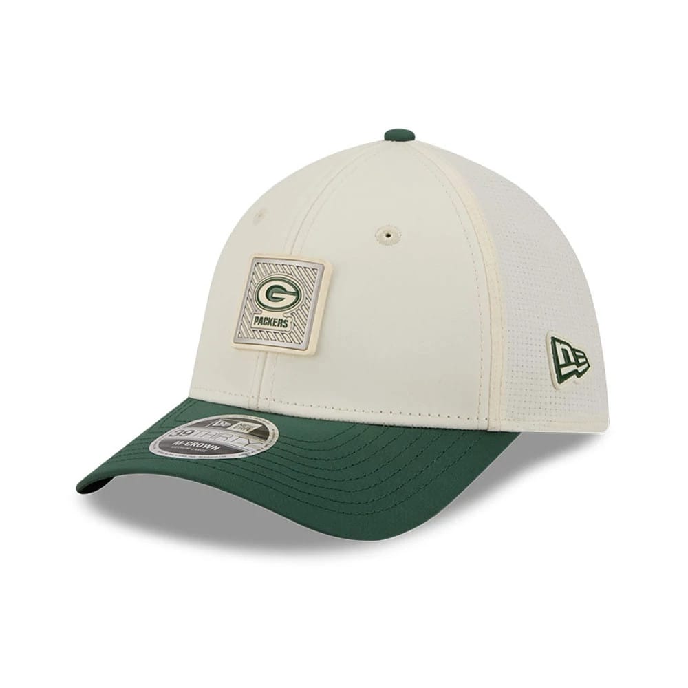 Green Bay Packers NFL Training 2026 White 39THIRTY M-Crown Stretch Fit Cap-kentox - Image 3