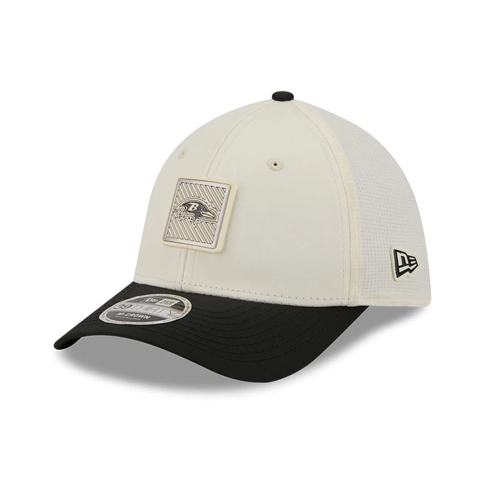 Baltimore Ravens NFL Training 2026 White 39THIRTY M-Crown Stretch Fit Cap-kentox - Image 3