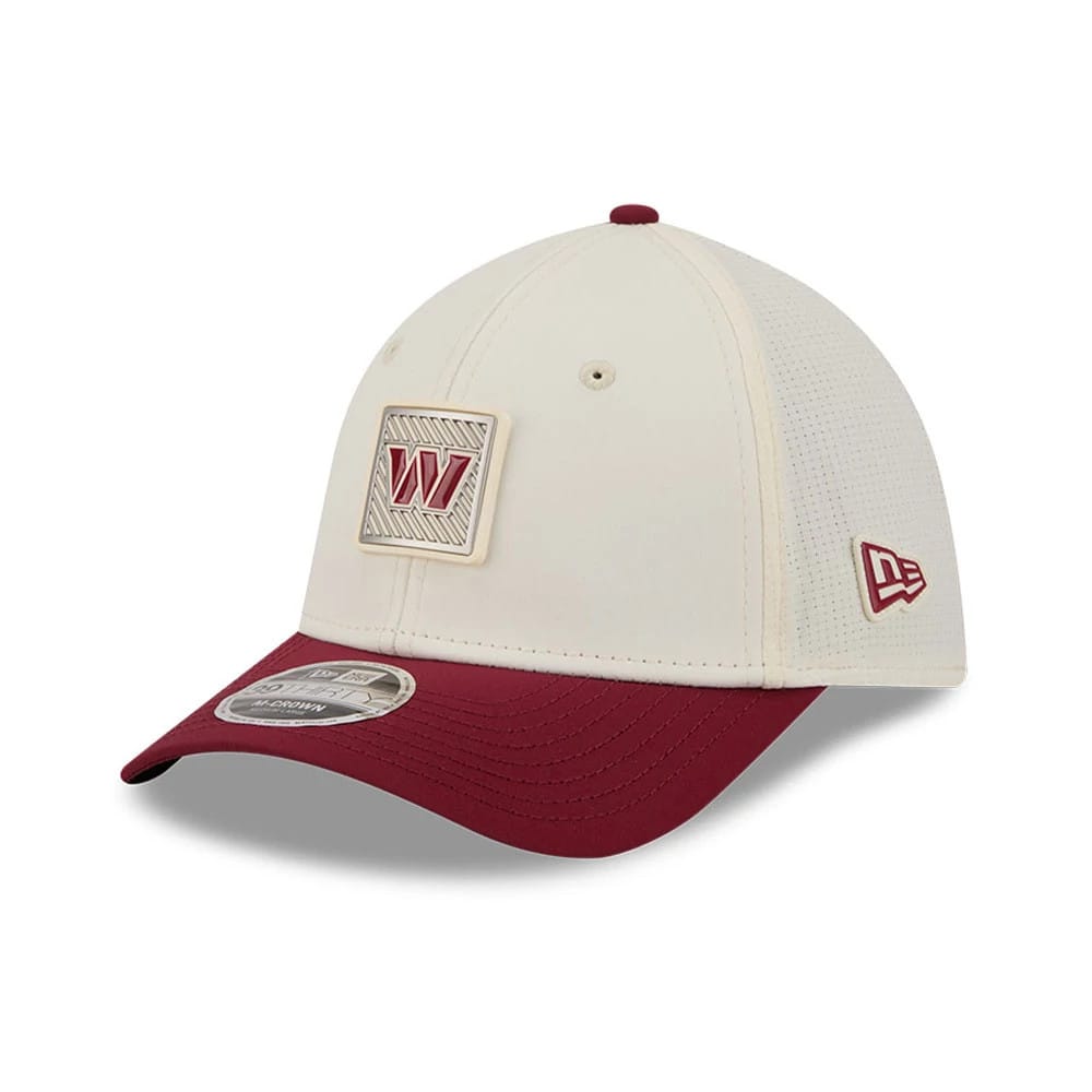 Commanders NFL Training 2026 White 39THIRTY M-Crown Stretch Fit Cap-kentox - Image 3