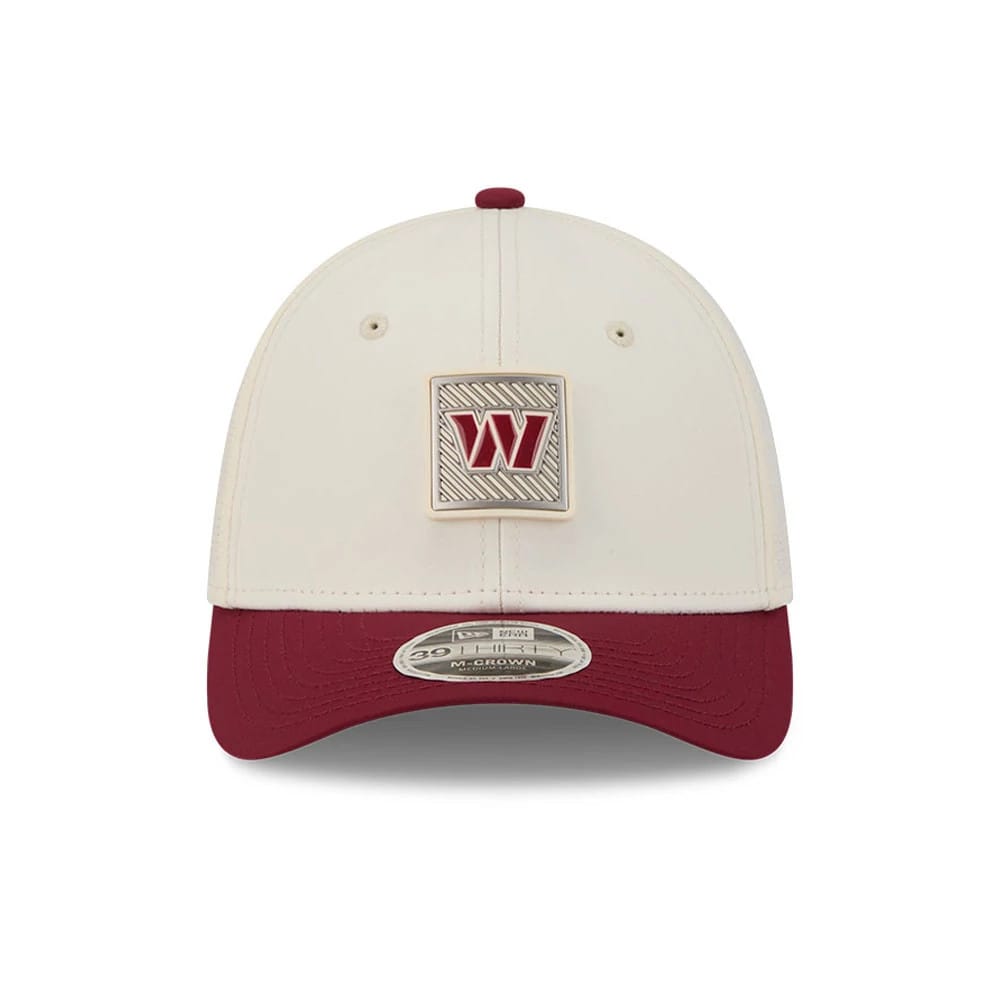 Commanders NFL Training 2026 White 39THIRTY M-Crown Stretch Fit Cap-kentox - Image 2