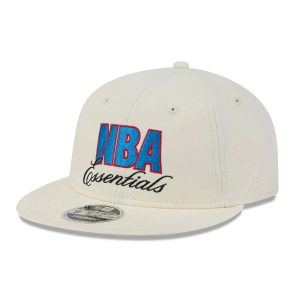 FOG x NBA Logo White Retro Crown 9FIFTY Snapback Adjustable Cap-kentox