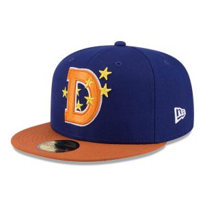 Durham Bulls MiLB Theme Night Navy 59FIFTY Fitted Cap-kentox