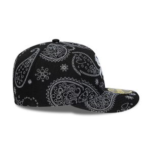 Chicago White Sox MLB All Over Paisley Black Low Profile 59FIFTY Fitted Cap-kentox