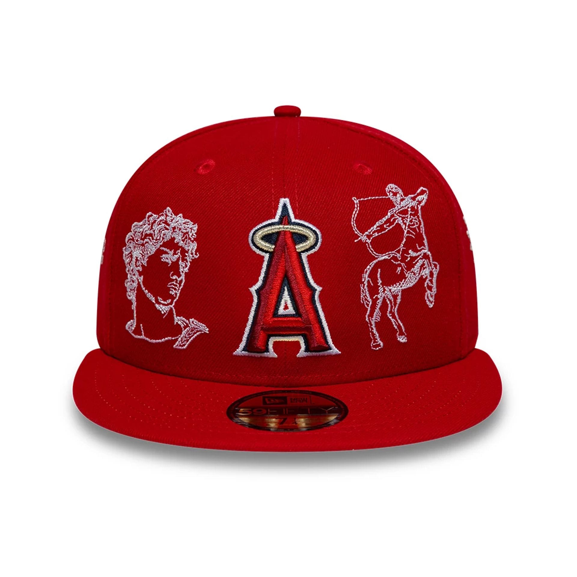 LA Angels MLB Mythical Red 59FIFTY Fitted Cap-kentox - Image 3