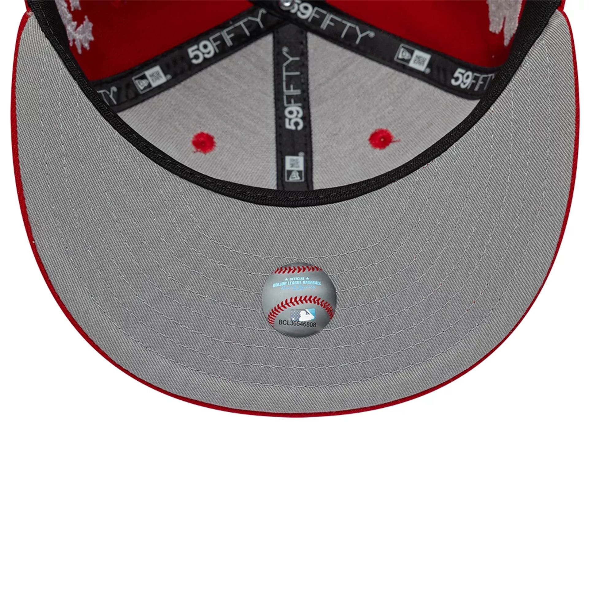 LA Angels MLB Mythical Red 59FIFTY Fitted Cap-kentox - Image 2