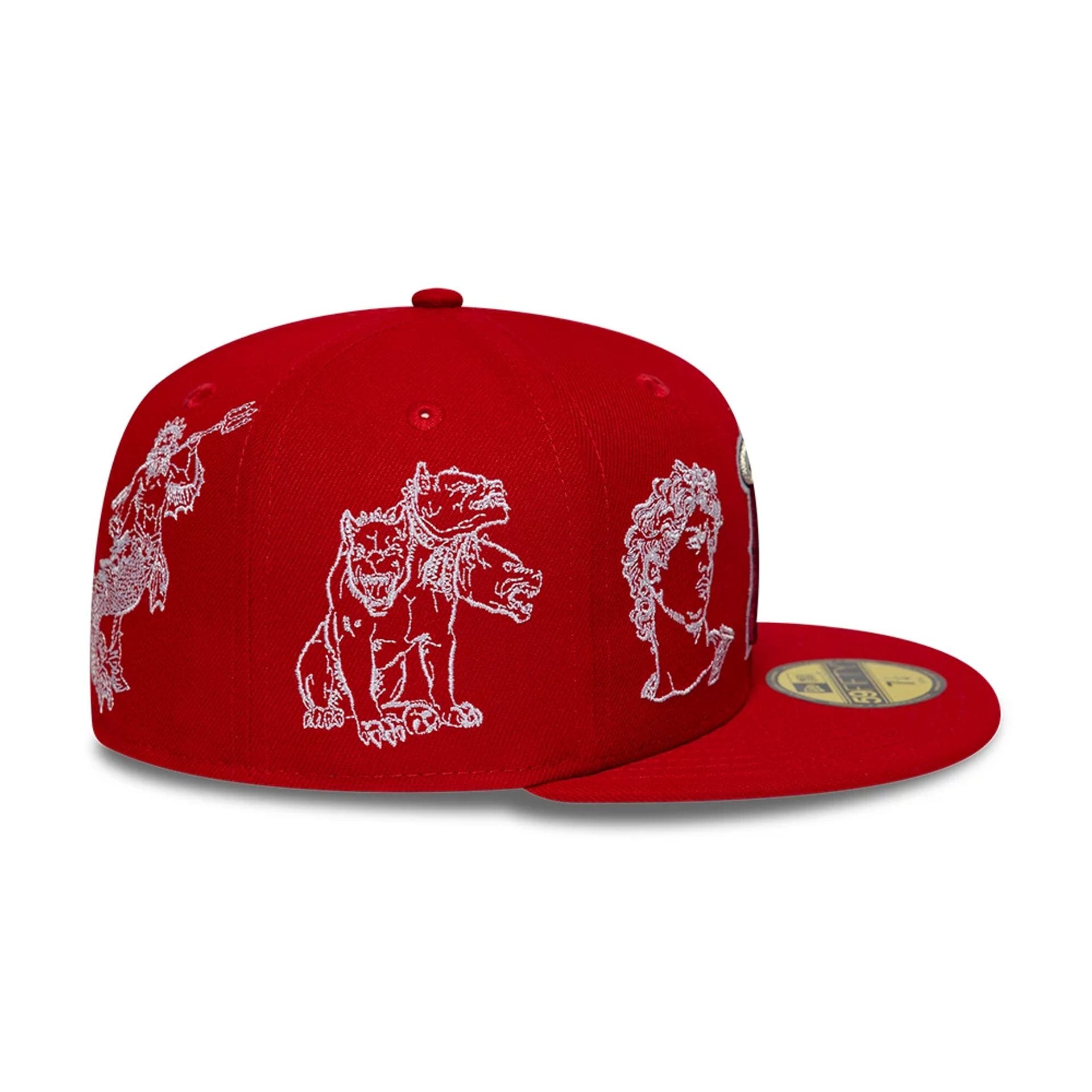 LA Angels MLB Mythical Red 59FIFTY Fitted Cap-kentox - Image 6