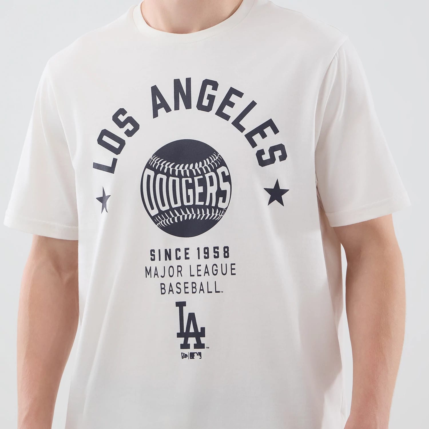 LA Dodgers MLB Graphic Open White T-Shirt-kentox - Image 2