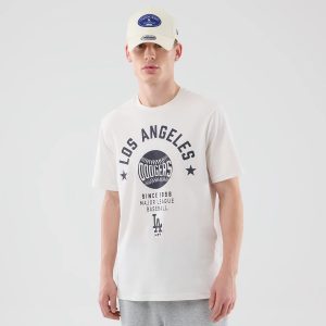 LA Dodgers MLB Graphic Open White T-Shirt-kentox