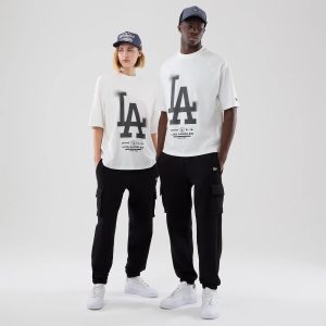 LA Dodgers MLB Graphic White Boxy T-Shirt-kentox