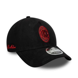 AC Milan Faux Suede Black 9FORTY M-Crown Adjustable Cap-kentox
