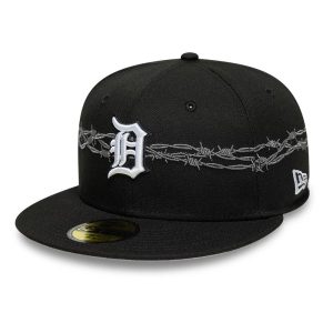 Detroit Tigers MLB Icon Black 59FIFTY Fitted Cap-kentox