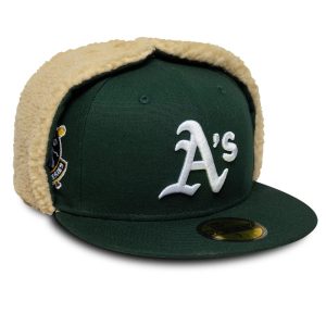 Athletics MLB World Series Dark Green Dogear 59FIFTY Fitted Cap-kentox