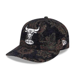 Chicago Bulls NBA Jacquard Chenille Black 59FIFTY Fitted Cap-kentox