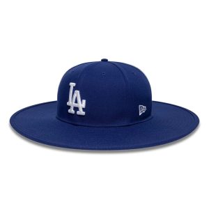 LA Dodgers MLB 6 Panel Dark Blue Fitted Bucket Hat-kentox