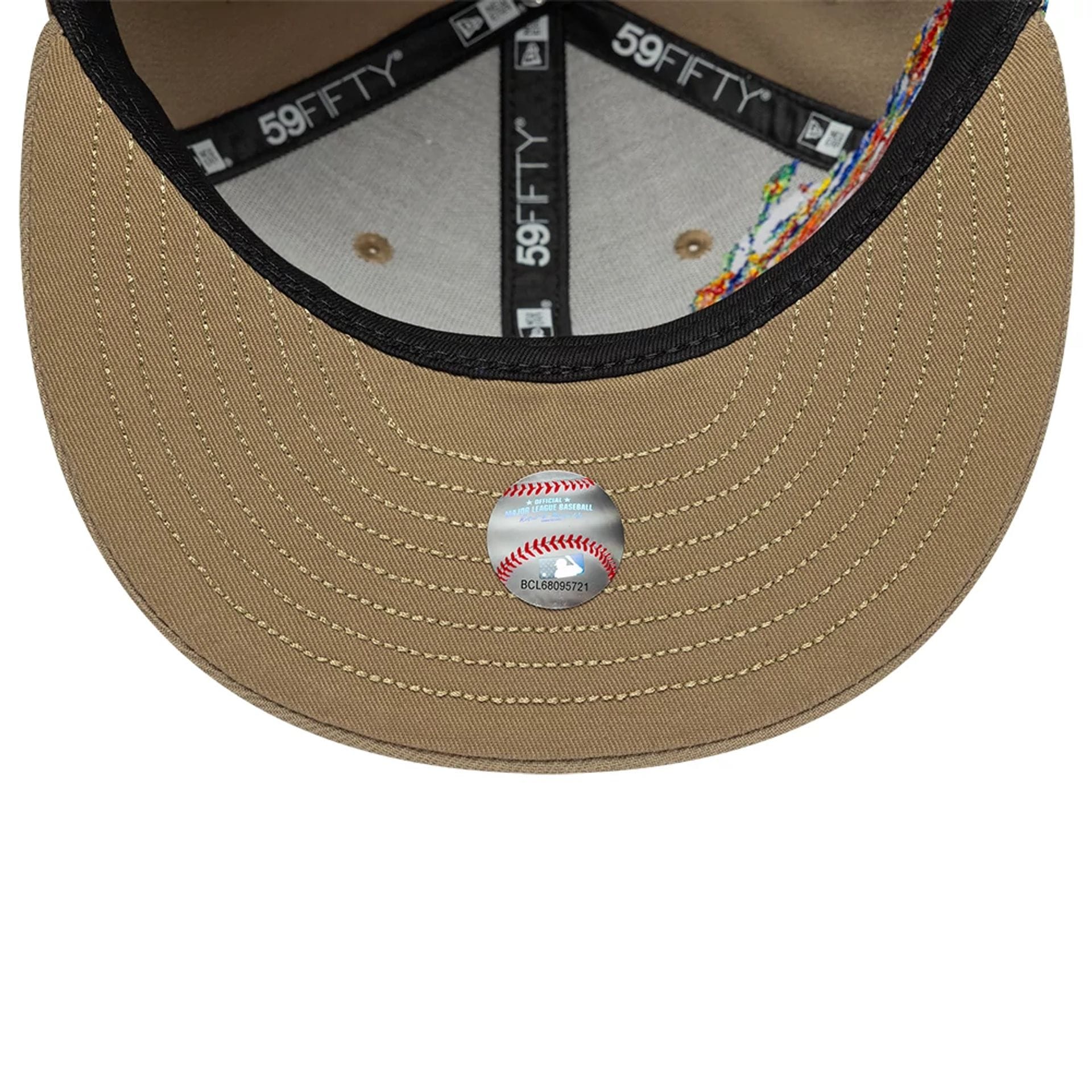 Houston Astros MLB Storm Pattern Beige 59FIFTY Fitted Cap-kentox - Image 7