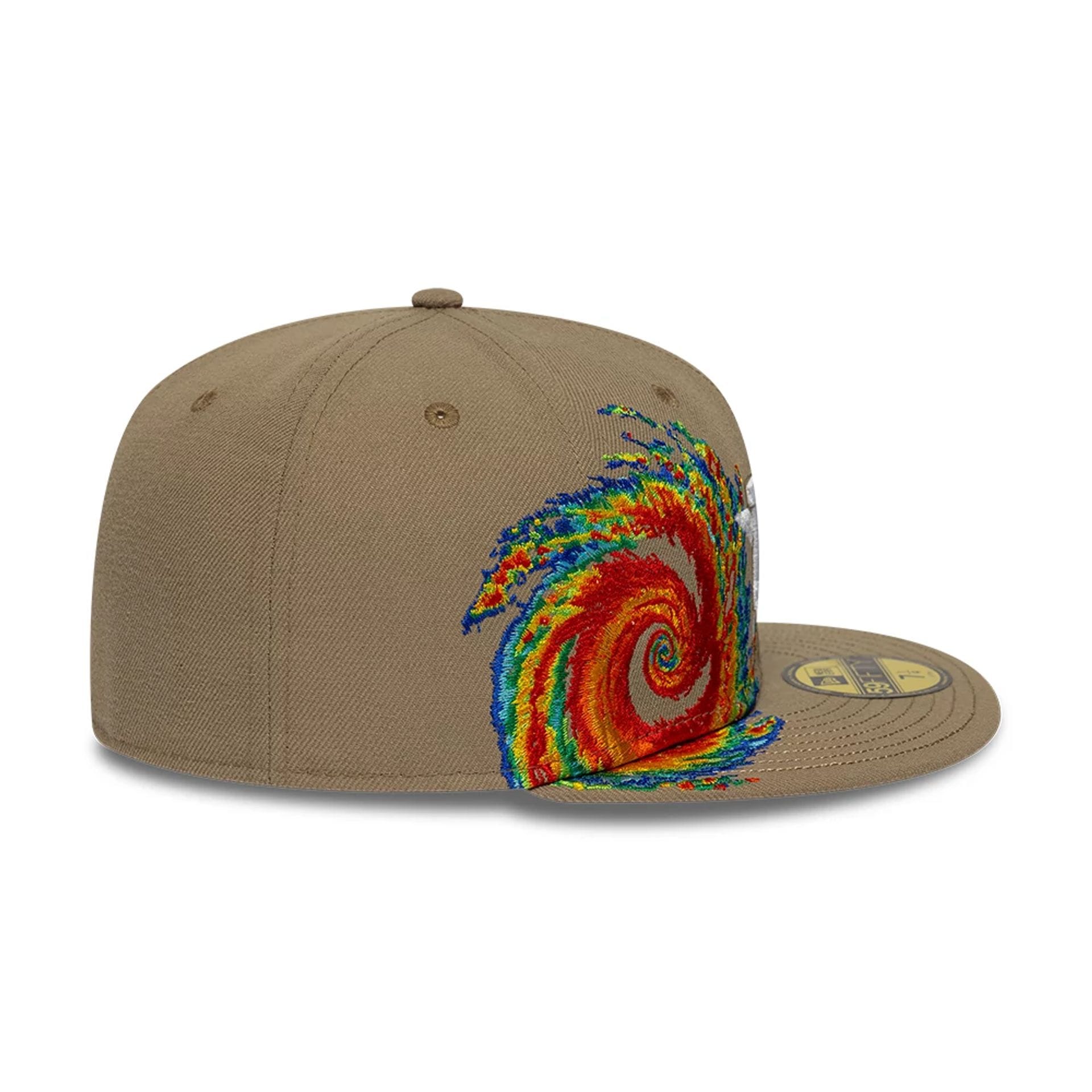 Houston Astros MLB Storm Pattern Beige 59FIFTY Fitted Cap-kentox - Image 4