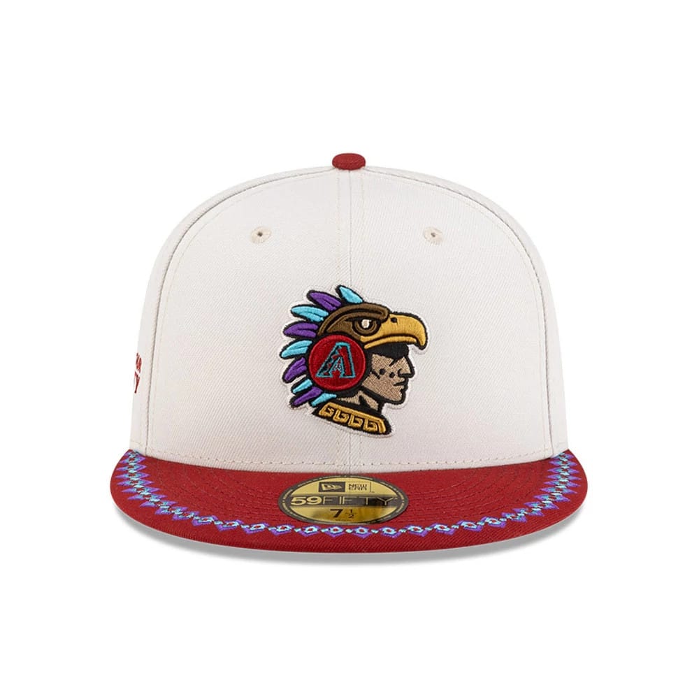 Arizona Diamondbacks MLB Mexico City Series 2026 White 59FIFTY Fitted Cap-kentox - Image 5