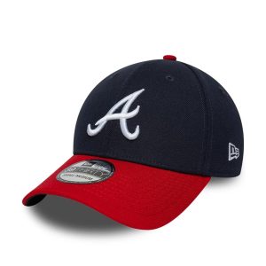 Atlanta Braves MLB Classic Navy 39THIRTY Stretch Fit Cap-kentox