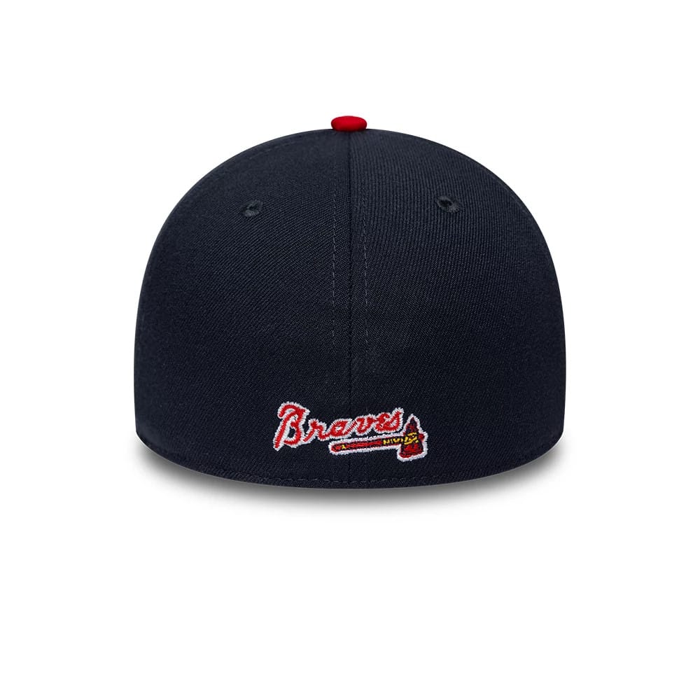 Atlanta Braves MLB Classic Navy 39THIRTY Stretch Fit Cap-kentox - Image 4