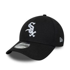 Chicago White Sox MLB Classic Black 39THIRTY Stretch Fit Cap-kentox