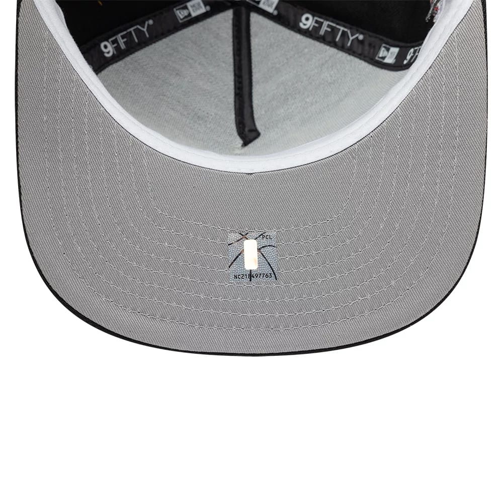 Chicago Bulls NBA Hardwood Classic Black 9FIFTY A-Frame Snapback Adjustable Cap-kentox - Image 2