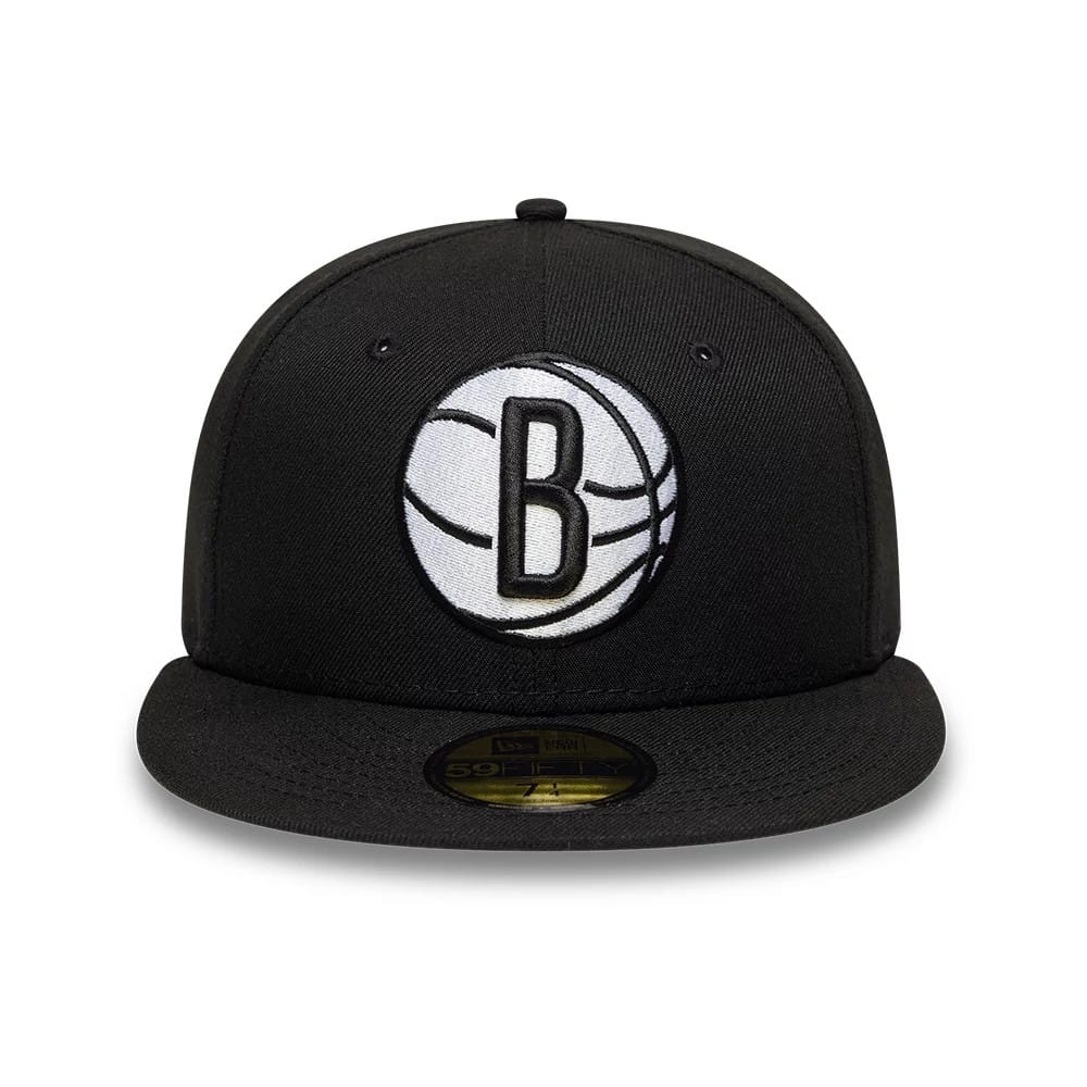 Brooklyn Nets NBA Basic Black 59FIFTY Fitted Cap-kentox - Image 3