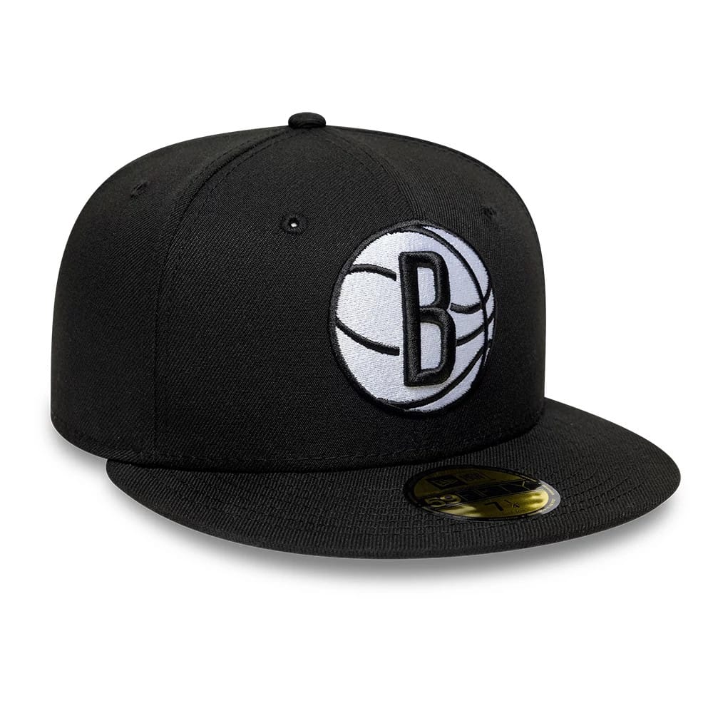 Brooklyn Nets NBA Basic Black 59FIFTY Fitted Cap-kentox - Image 4