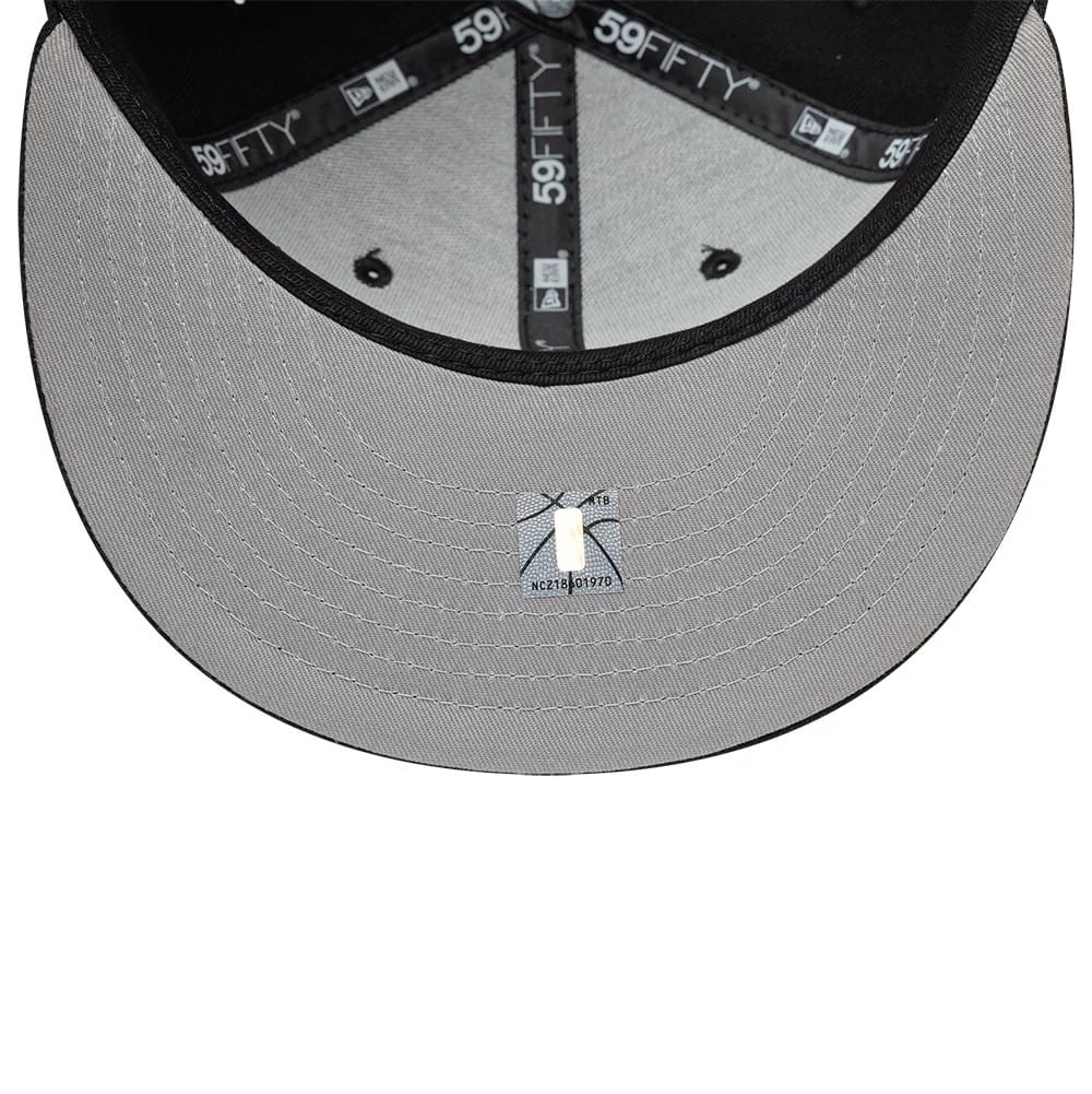 Brooklyn Nets NBA Basic Black 59FIFTY Fitted Cap-kentox - Image 2