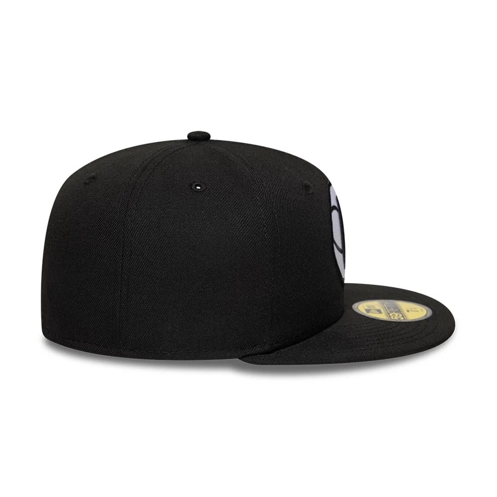 Brooklyn Nets NBA Basic Black 59FIFTY Fitted Cap-kentox - Image 7