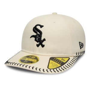 Chicago White Sox MLB Baseball Stitch Cream Retro Crown 59FIFTY Fitted Cap-kentox