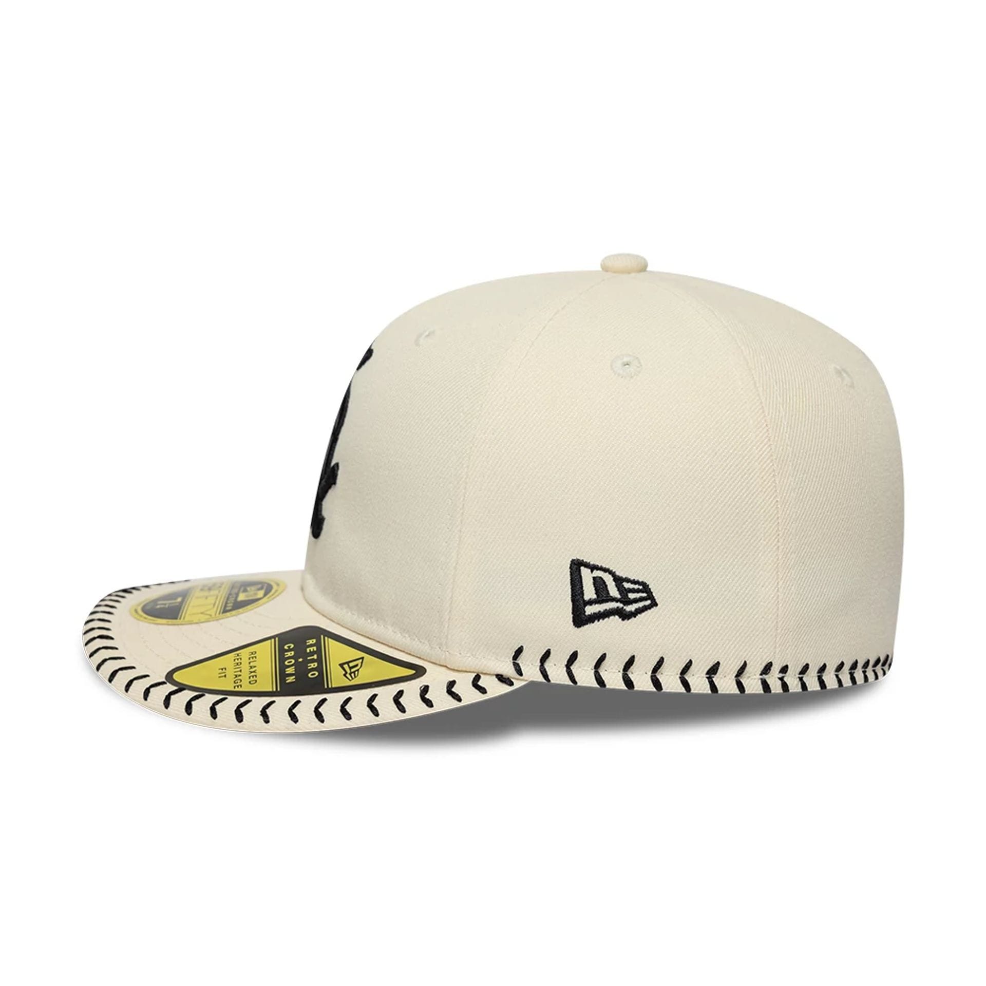Chicago White Sox MLB Baseball Stitch Cream Retro Crown 59FIFTY Fitted Cap-kentox - Image 5