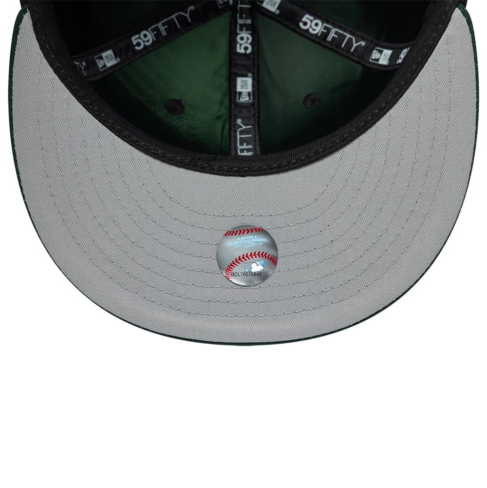 Athletics MLB Multi Logo Satin Lined Black 59FIFTY Fitted Cap-kentox - Image 8
