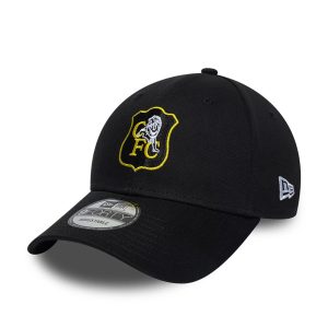Chelsea FC Lion Crest Retro Goal Keeper Black 9FORTY Adjustable Cap-kentox