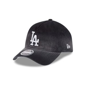 Dodgers MLB Washed Denim Black 9FORTY A-Frame Unstructured Adjustable Cap-kentox