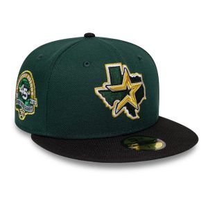 Houston Astros MLB Cooperstown Dark Green 59FIFTY Fitted Cap-kentox