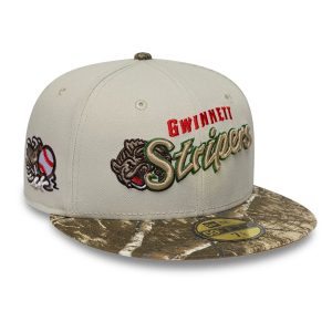 Gwinnett Stripers MiLB Hometown Beige 59FIFTY Fitted Cap-kentox
