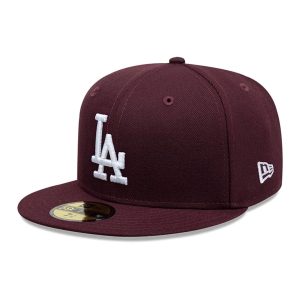 LA Dodgers MLB Dark Purple 59FIFTY Fitted Cap-kentox
