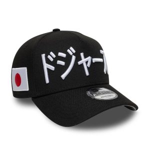 LA Dodgers MLB Kanji Black 9FORTY A-Frame Adjustable Cap-kentox