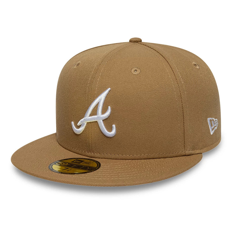 Atlanta Braves MLB Beige 59FIFTY Fitted Cap-kentox - Image 2