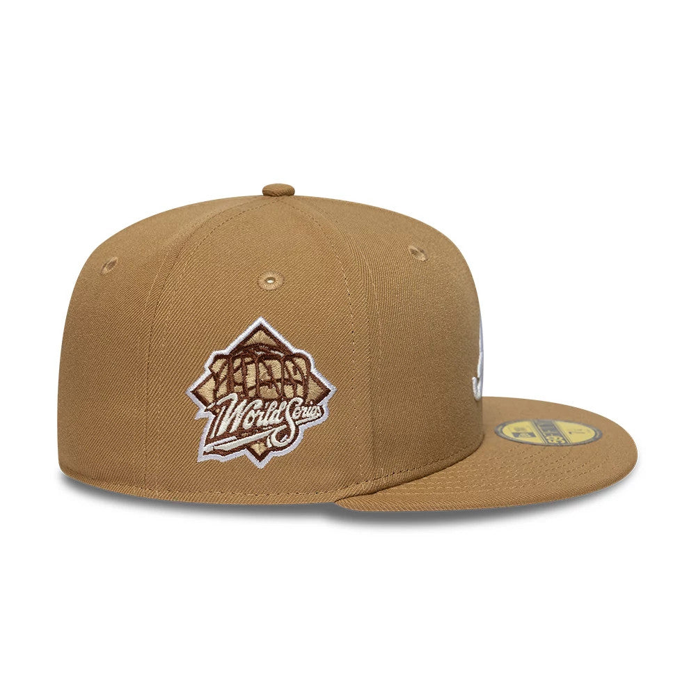 Atlanta Braves MLB Beige 59FIFTY Fitted Cap-kentox - Image 3