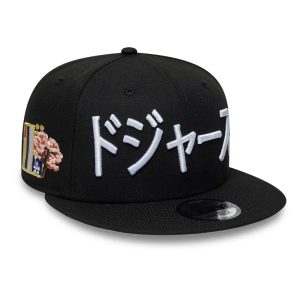 LA Dodgers MLB Kanji Black 9FIFTY Snapback Adjustable Cap-kentox