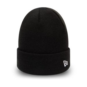 New Era Essential Black Cuff Beanie Hat-kentox