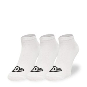 New Era Flag Sneaker 3 Pack White Socks-kentox