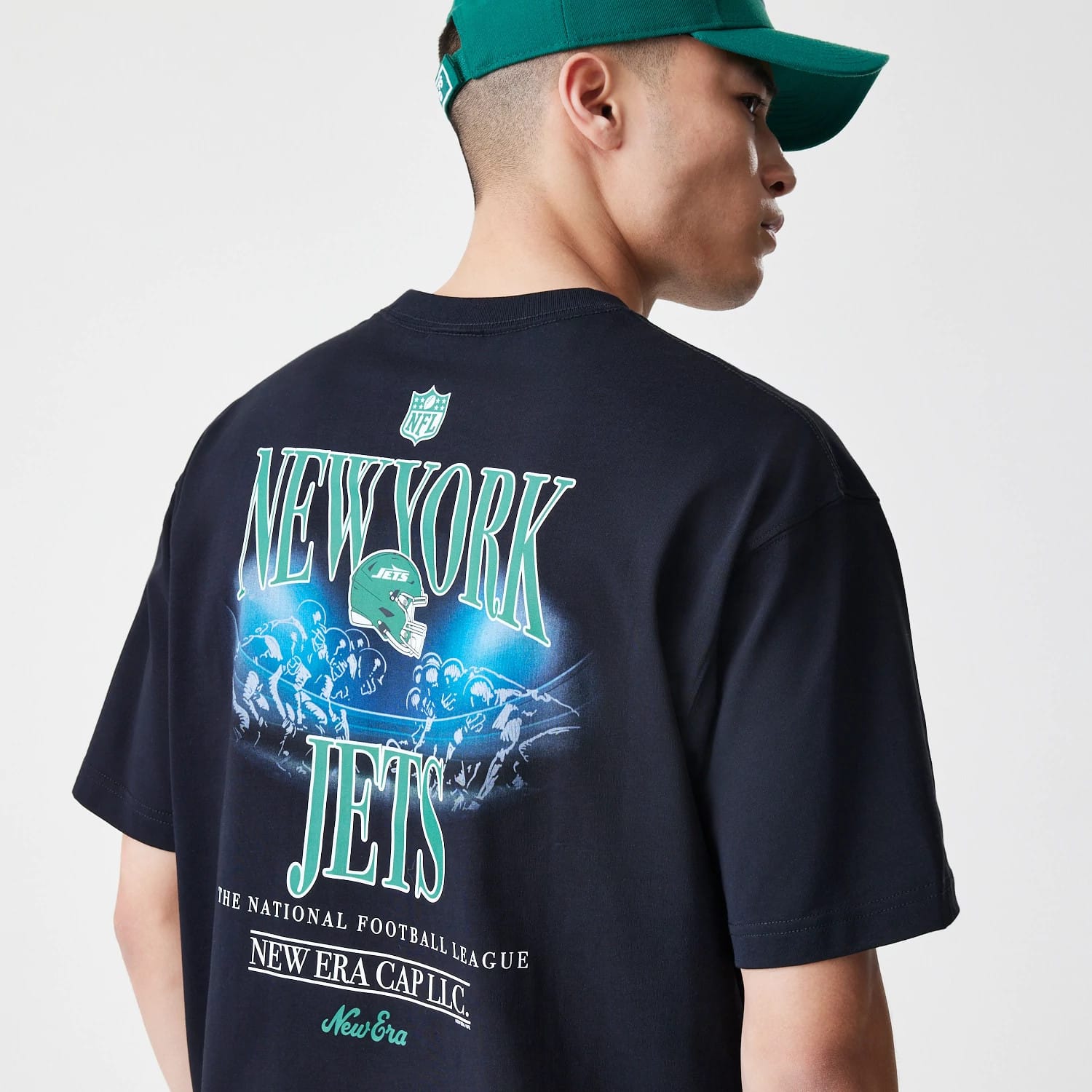 New York Jets NFL Black Oversized T-Shirt-kentox - Image 6