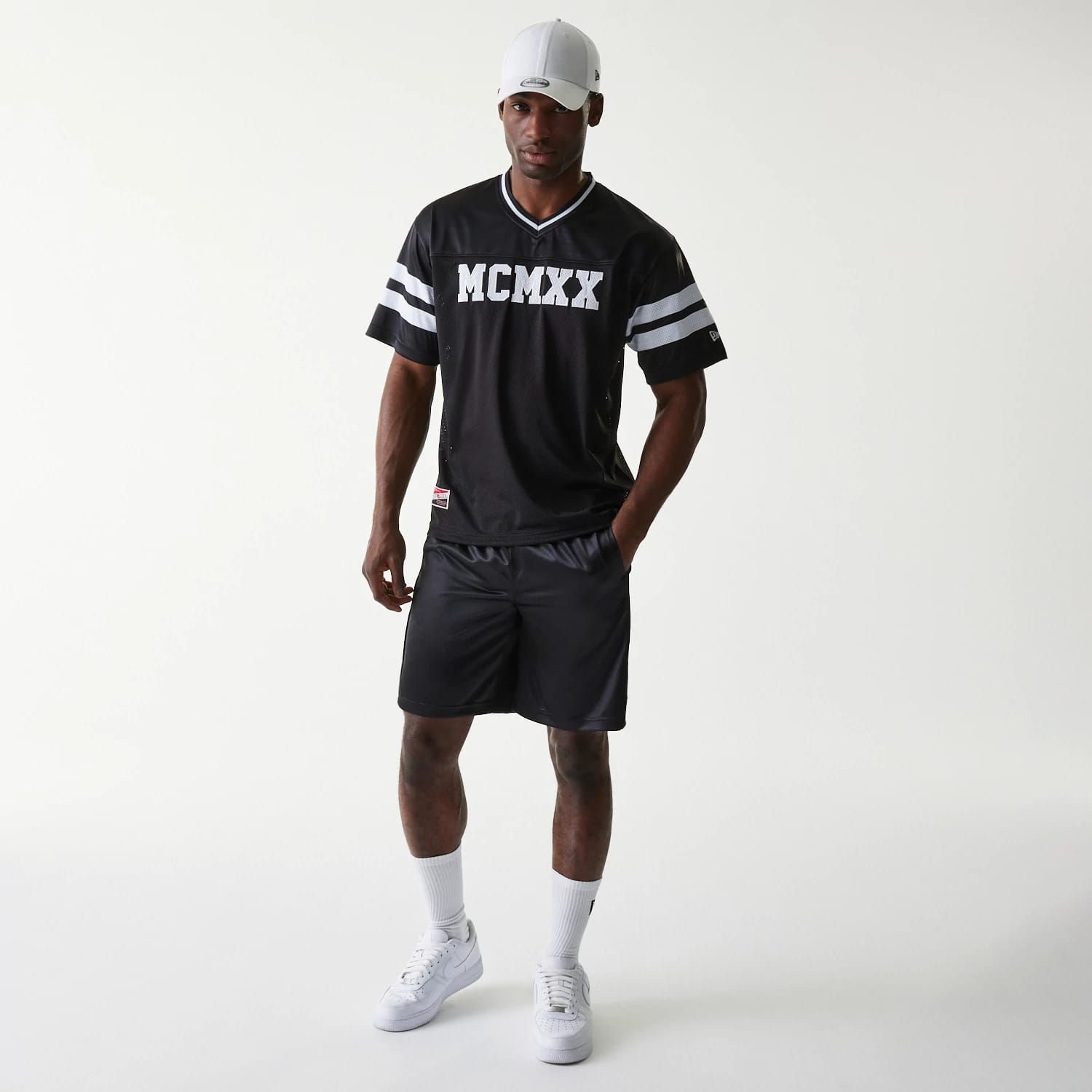 New Era Retro Sports Black Mesh Shorts-kentox - Image 6