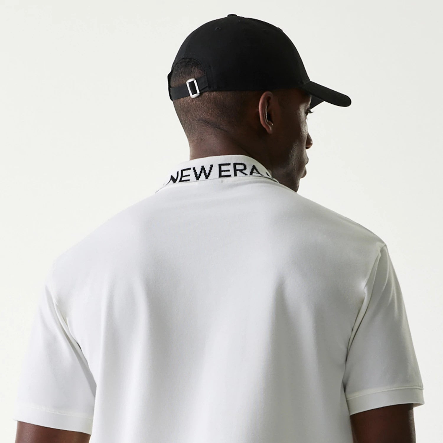 New Era Japan Collar Logo White Polo T-Shirt-kentox - Image 2